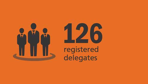 Coliseum Summit US 2018 statistic - 126 registered delegates