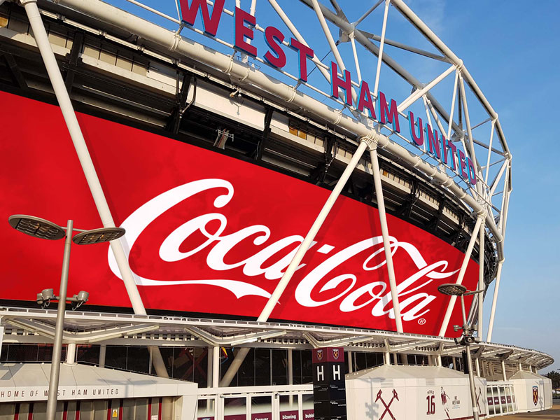 London Stadium & Coca Cola