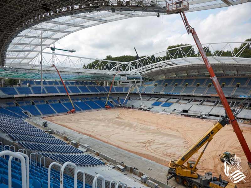 Real Sociedad - Anoeta Stadium construction