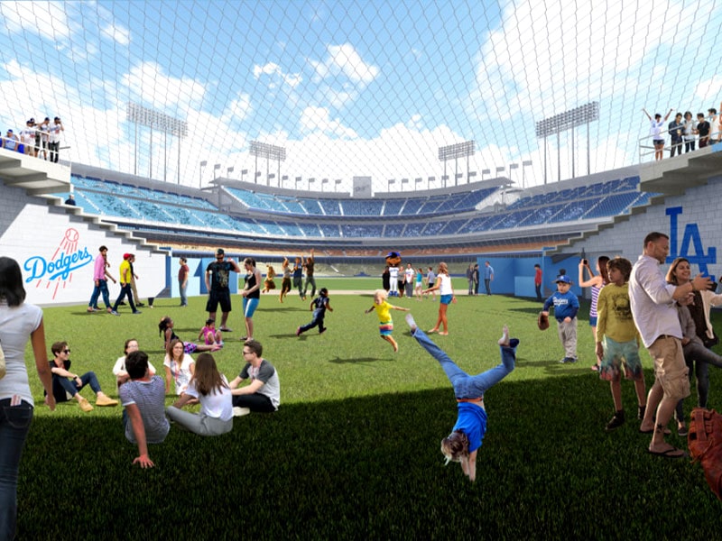 Dodgers showcase new center field plaza, pavilion renovations, by Rowan  Kavner