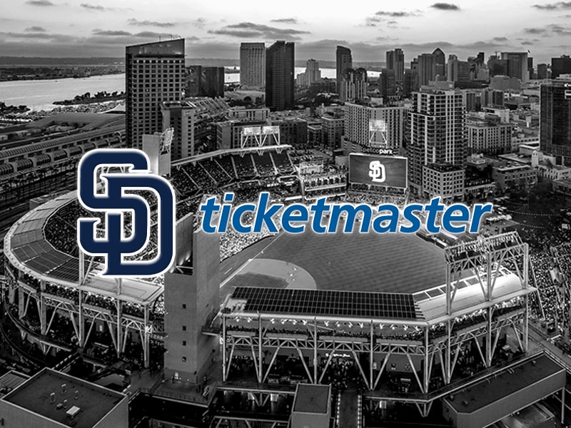 San Diego Padres and Ticketmaster