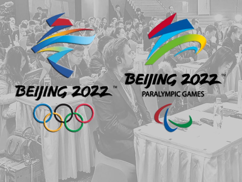 On Backer Card with Hologram National Stadium Bird's Nest Lapel Pin Winter Olympics Beijing 2022 Team USA Officially Licensed 