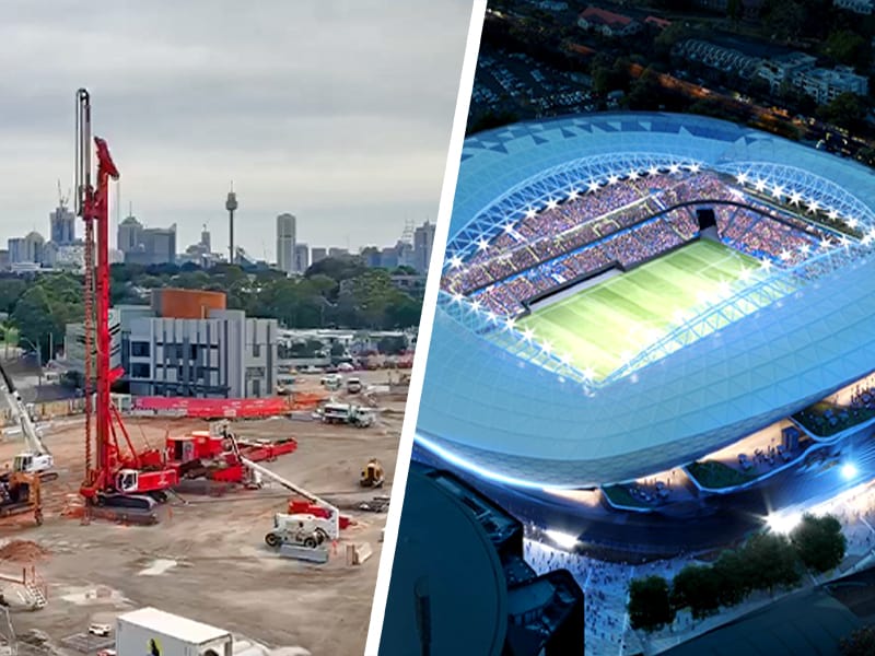 Sydney new football stadium May 2020