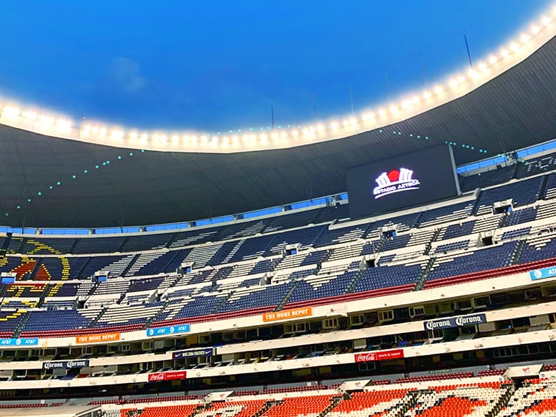 Mexico Azteca Stadium Aug 2020 improvements