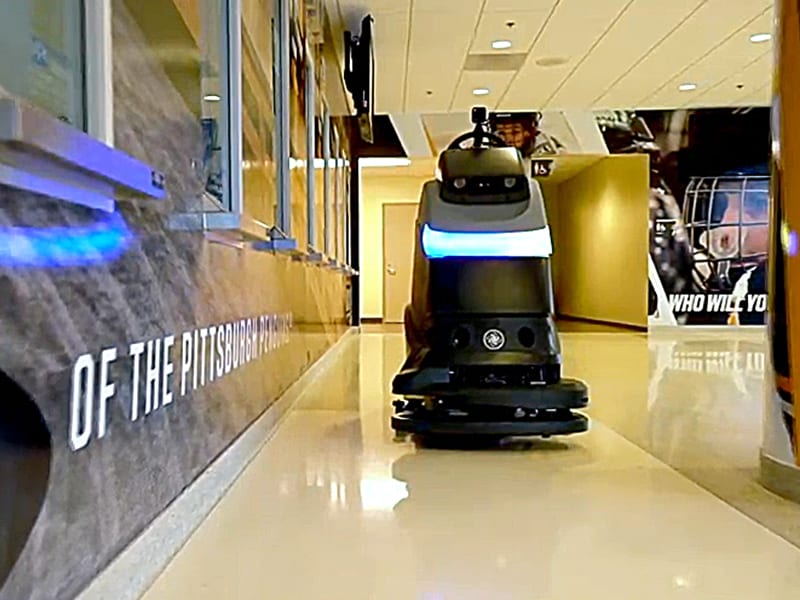 Pittsburgh PPG Paints Arena introduce cleaning drones and robots