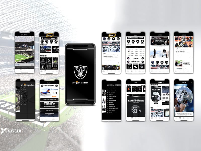 Allegiant Stadium and Raiders new app