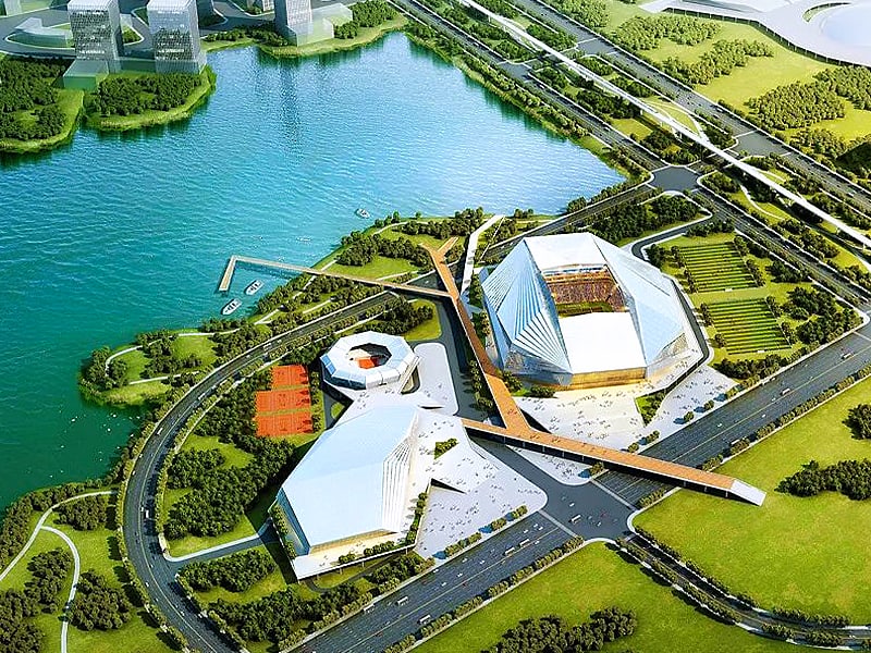 China Wuhan new stadium