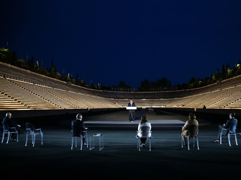 Greece Athens Panathenaic Stadium new lighting system