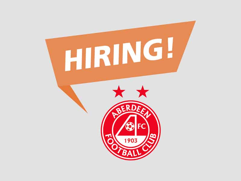 Jobboerse FC Aberdeen is hiring