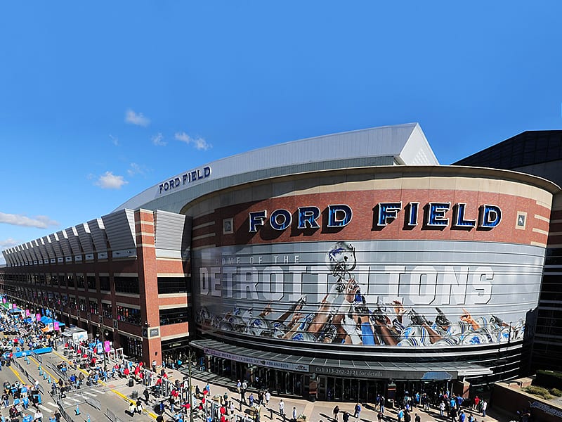 Ford Field Detroit with new gambling sports bar