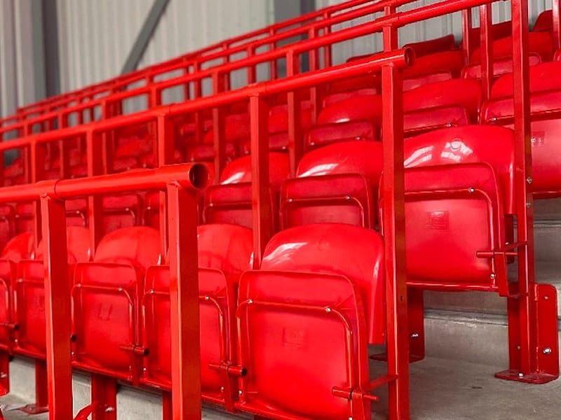 Rail seating installed at English stadiums