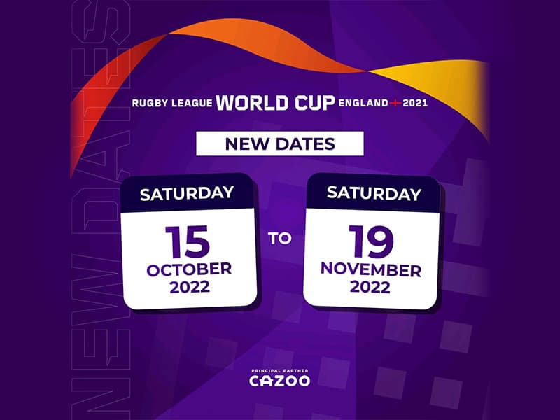 Rugby League World Cup new dates announced 2