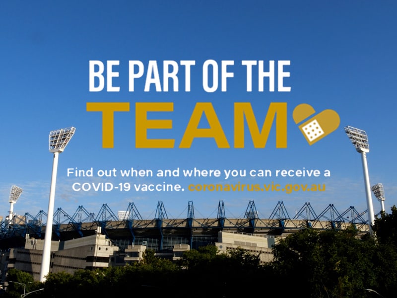 Melbourne Cricket Ground encourages fans to get vaccinated