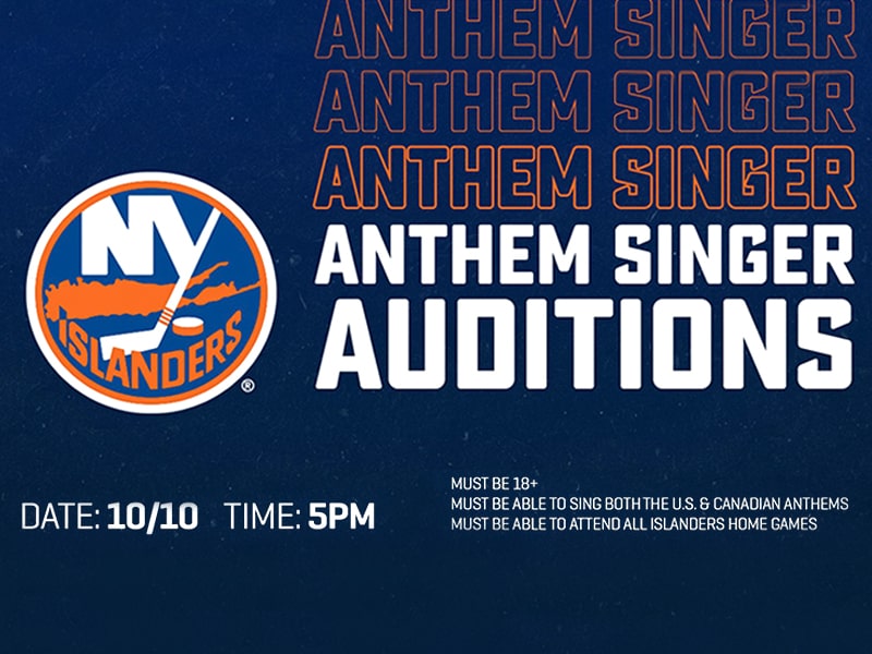 New York Islanders auditioning for anthem singer