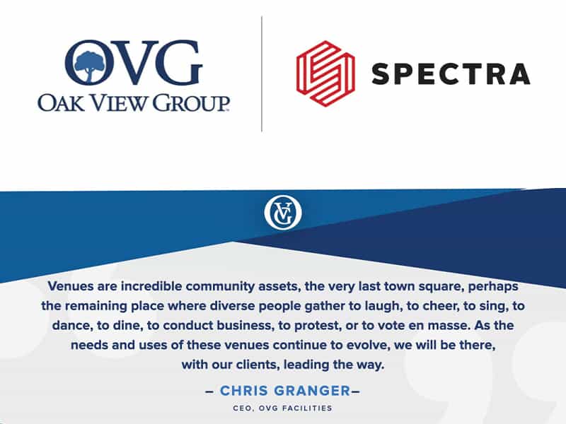 Oak View Group has completed the acquisition of Spectra