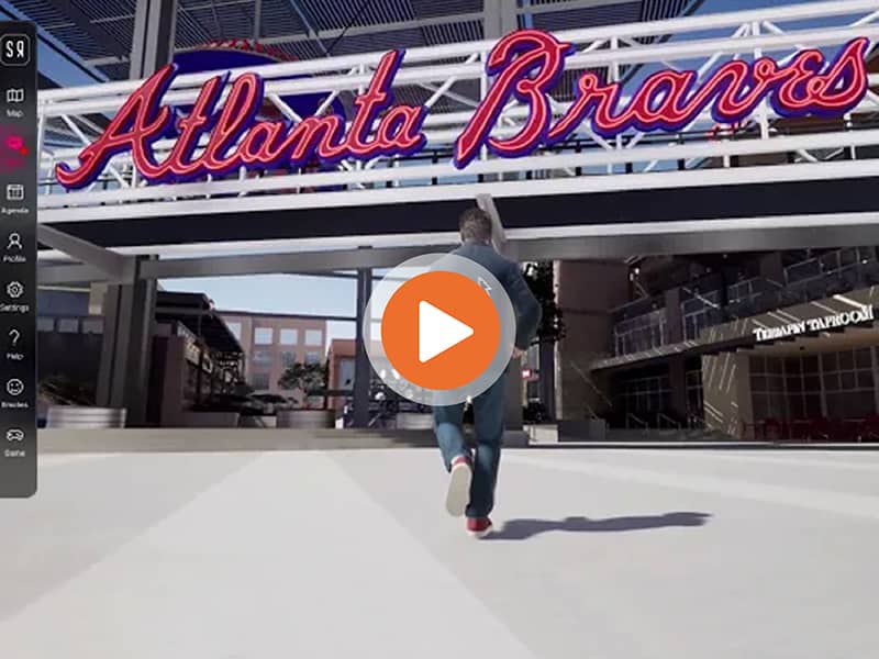 Atlanta Braves digital version of stadium