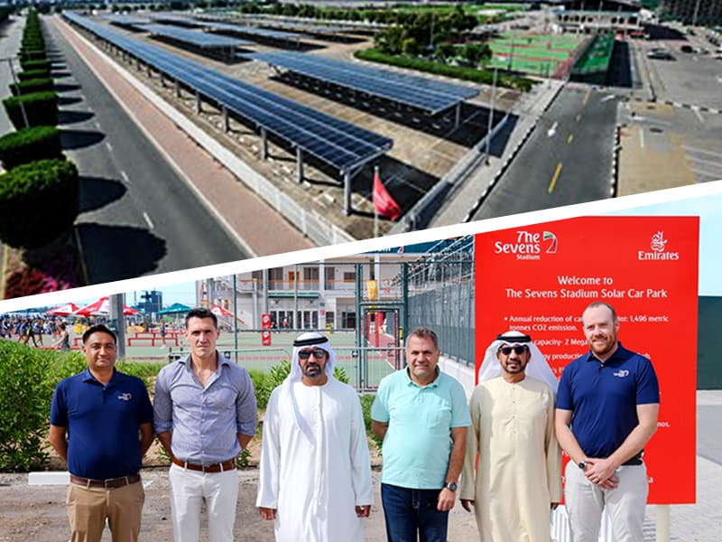 Dubai 7s launches solar car park