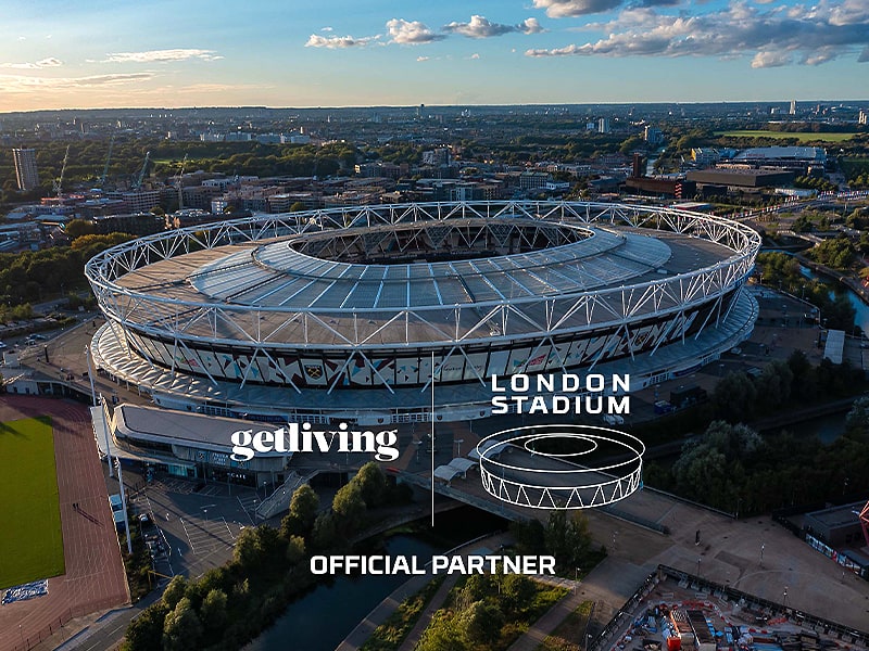 London Stadium with new livestyle sponsor