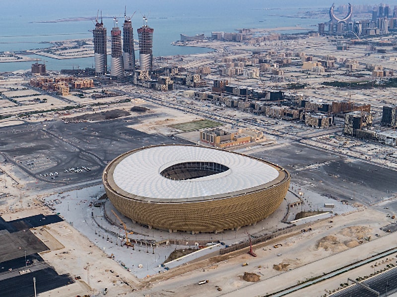 Qatar Lusail Stadium aerial shot