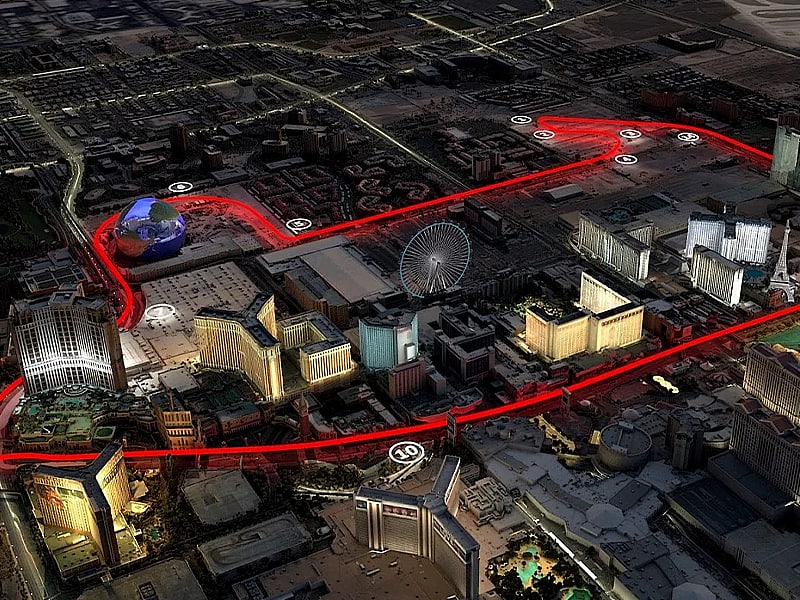 Las Vegas F1 track details