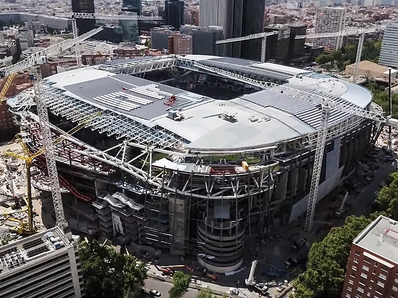 New video released construction at Bernabeu