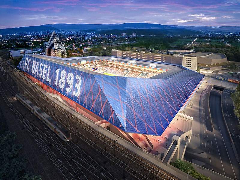 Stadion St. Jakob-Park in Basel design revealed