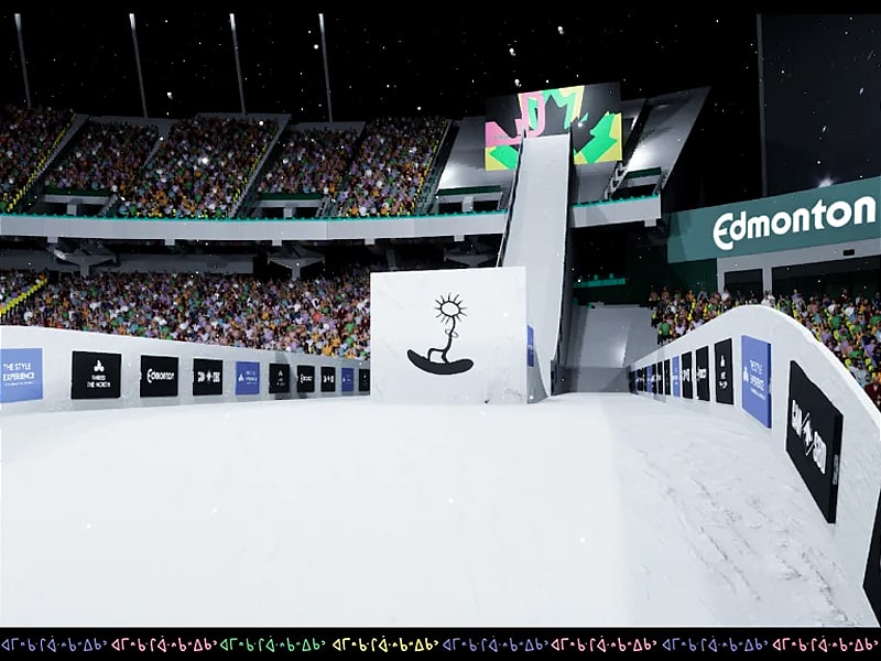 Canada ski jump within the stadium