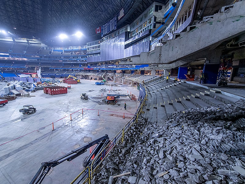 Rogers Centre First Phase Renovation Begins Coliseum