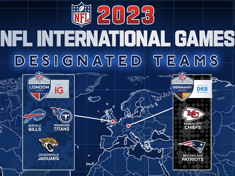 NFL announces teams for 2023 international games