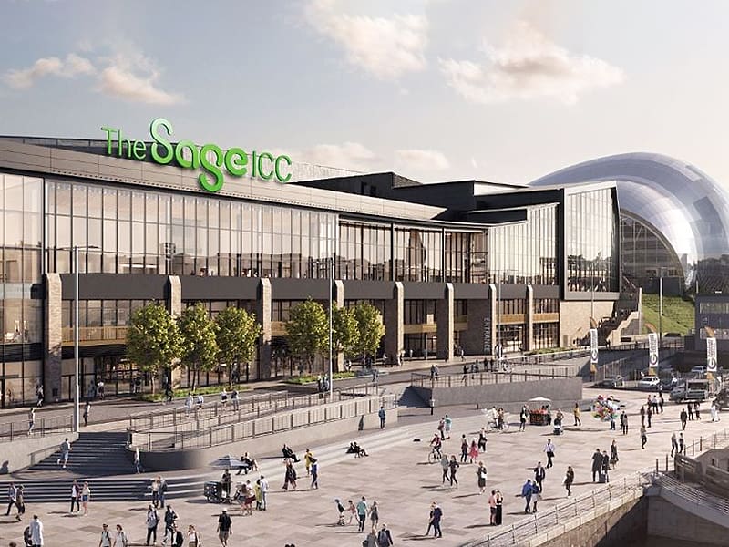 The Sage arena on Gateshead Quayside update January 2023