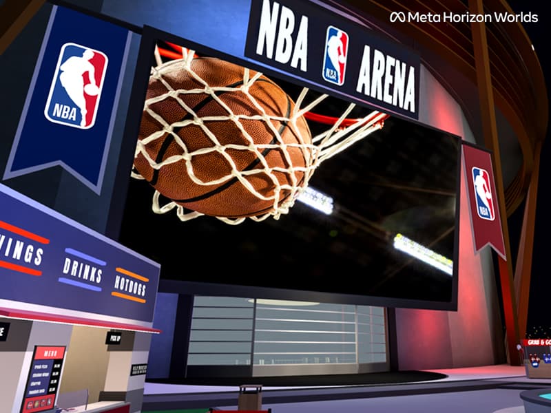 NBA with own VR Meta experience