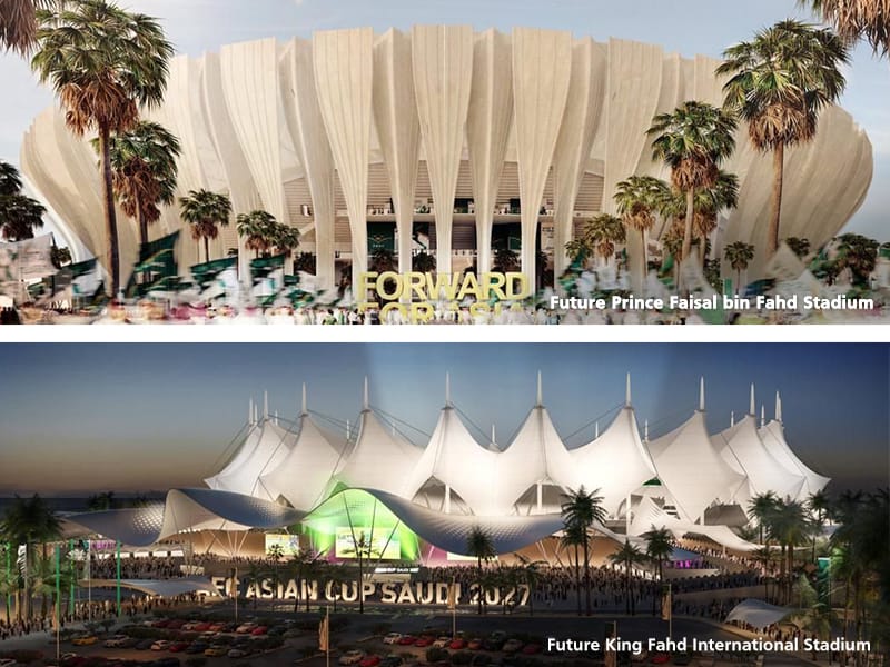 Saudi Arabia 2 stadium renovations unveiled King Fahd International Stadium and Prince Faisal bin Fahd Stadium