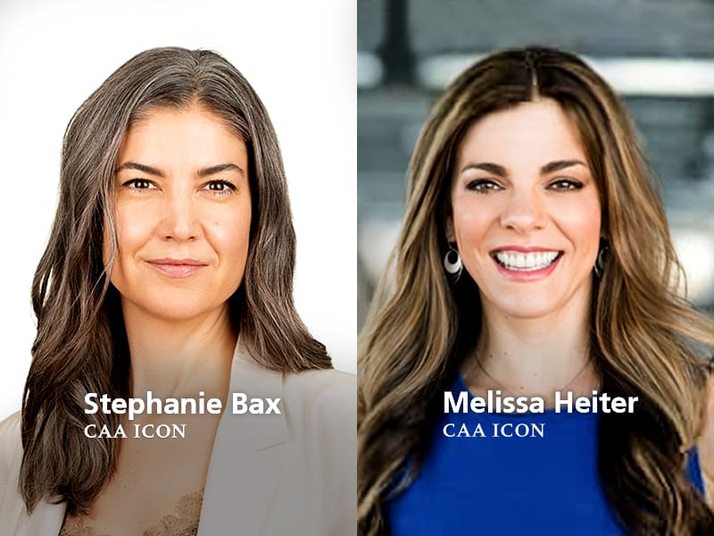 CAA Icon promotes Stephanie Bax and Melissa Heiter