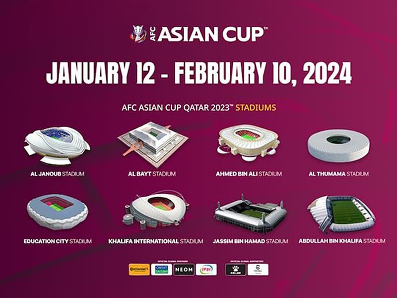 Dates and venues confirmed for Asian Cup 2024 in Qatar