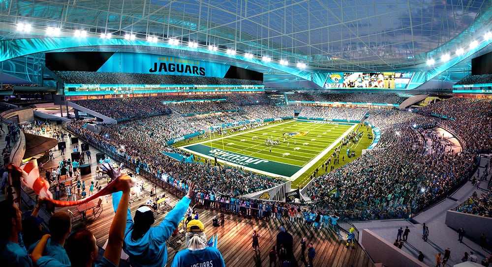 Jacksonville Jaguars reveal new stadium design
