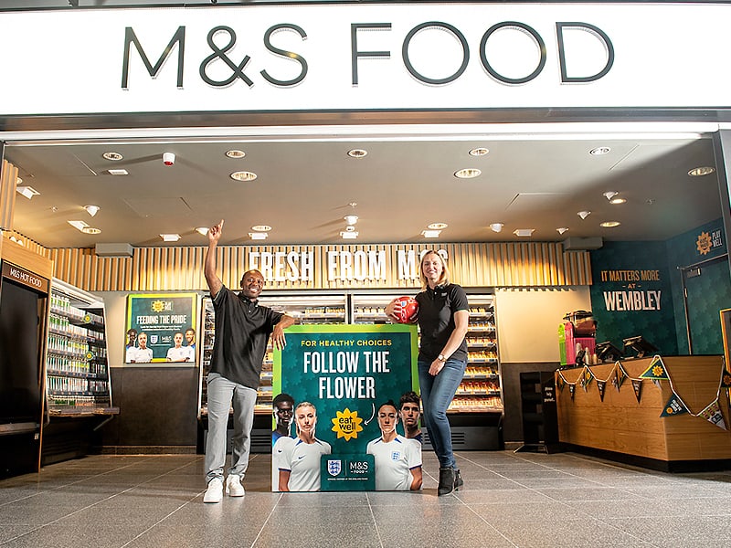 Wembley stadium welcomes M&S Food