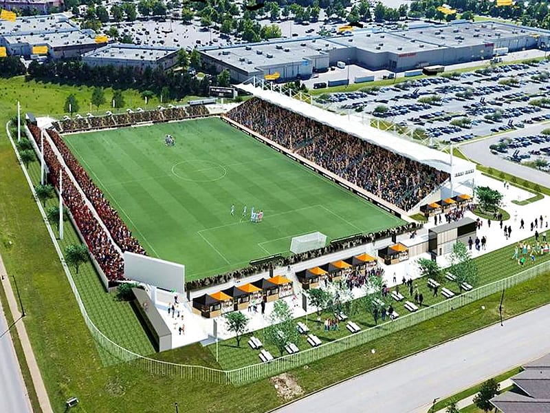 Design revealed for new USL Arkansas stadium