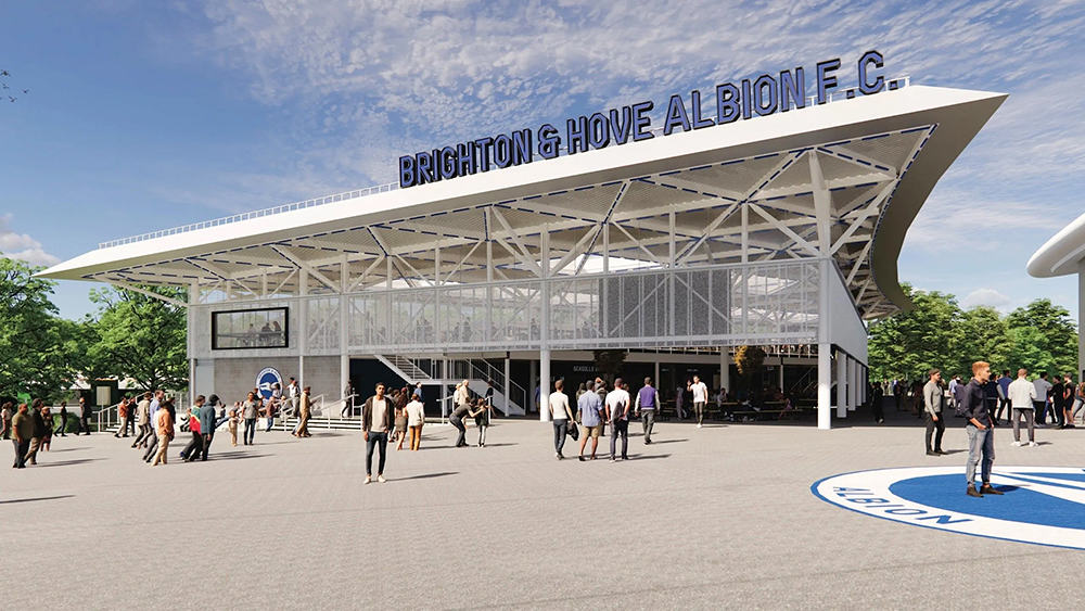 Brighton and Hove Albion stadium new fan zone proposed