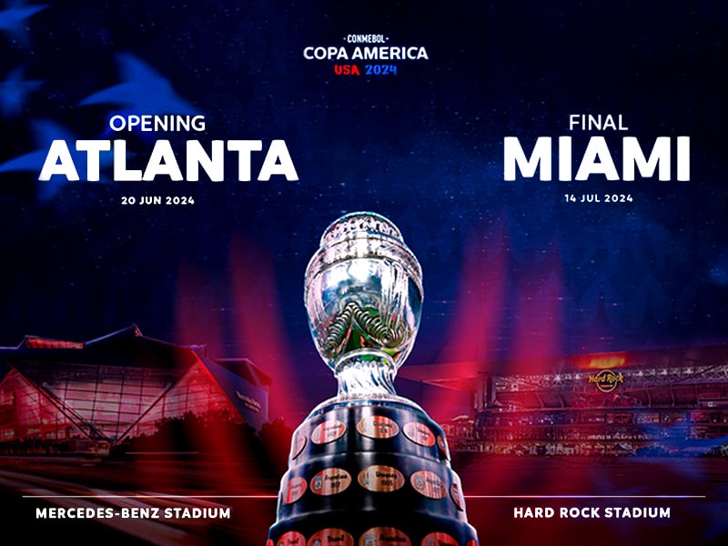 Opening and final venues announced for Copa America 2024