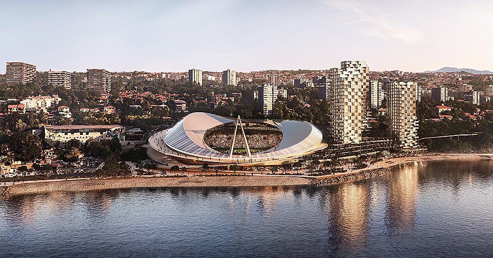 Croatia HNK Rijeka new stadium revealed