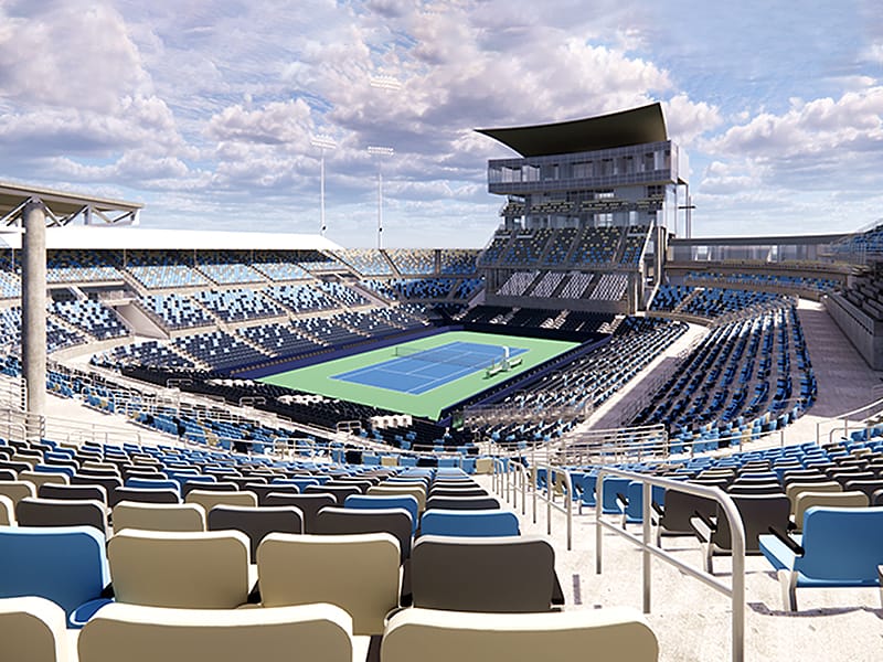Cincinnati Center Court ‘cooled’ seats - Coliseum