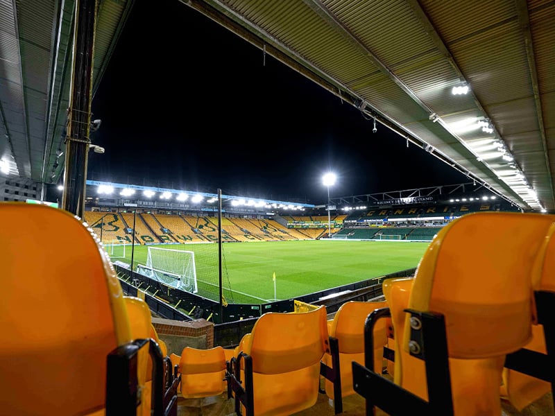 Carrow Road with safe standing