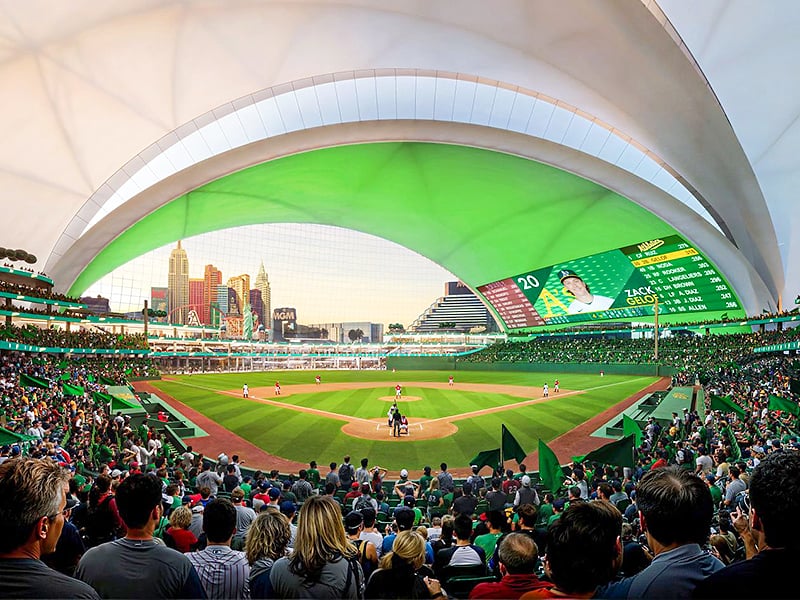 New renderings revealed for Oakland Athletics Vegas stadium
