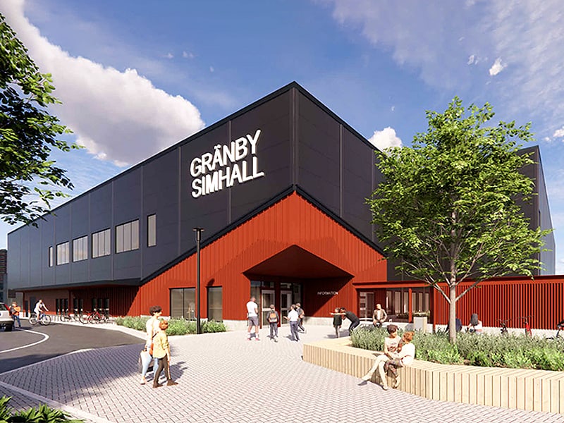 New swim hall in Uppsala Sweden