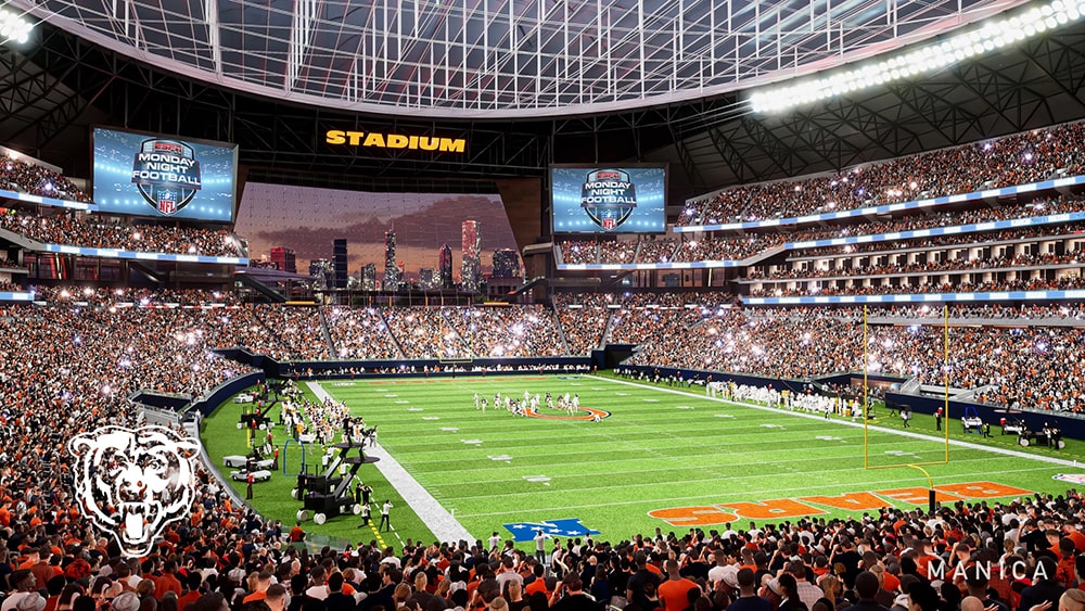 Bears release plans for stadium project in Chicago