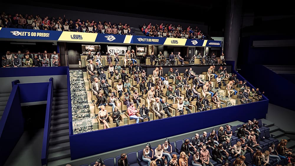 New club spaces at Bridgestone Arena
