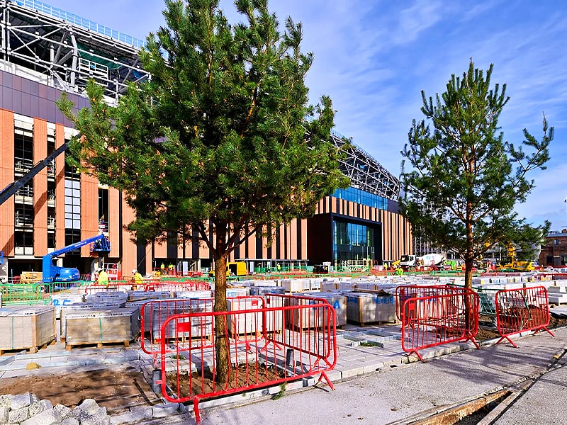 Fan Plaza at new Everton stadium takes shape