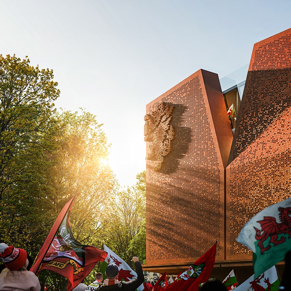 Wrexham AFC Kop Stand Visuals published