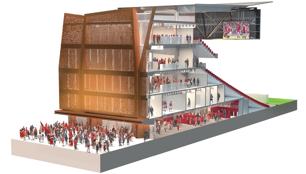 Wrexham AFC Kop Stand Visuals published