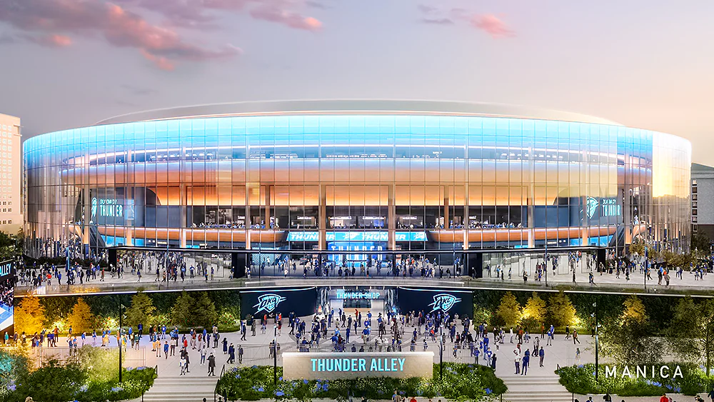 Designs revealed for Thunder's new arena